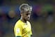 Brazil's Neymar looks down during the group A World Cup soccer match between Brazil and Mexico at the Arena Castelao in Fortaleza, Brazil, Tuesday, June 17, 2014. (AP Photo/Andre Penner)