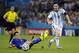 Argentina's Lionel Messi makes a run during the group F World Cup soccer match between Argentina and Bosnia at the Maracana Stadium in Rio de Janeiro, Brazil, Sunday, June 15, 2014. (AP Photo/Felipe Dana)