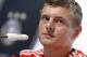 Germany national soccer player Toni Kroos attends a news conference in Santo Andre near Porto Seguro, Brazil, Wednesday, June 18, 2014. Germany play in group G of the 2014 soccer World Cup. (AP Photo/Matthias Schrader)