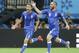 Italy's Claudio Marchisio, left, celebrates with his teammate Italy's Daniele De Rossi after scoring during the group D World Cup soccer match between England and Italy at the Arena da Amazonia in Manaus, Brazil, Saturday, June 14, 2014. (AP Photo/Antonio Calanni)
