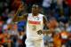 BUFFALO, NY - MARCH 20: Jerami Grant #3 of the Syracuse Orange reacts against the Western Michigan Broncos during the second round of the 2014 NCAA Men's Basketball Tournament at the First Niagara Center on March 20, 2014 in Buffalo, New York. (Photo by Elsa/Getty Images)