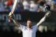 England's Ian Bell celebrates scoring a century during the Ashes test at Lord's cricket ground in London, Thursday, July 18, 2013. (AP Photo/Kirsty Wigglesworth)