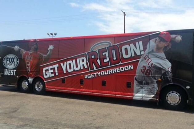 Angels fans: Get your 'Red On' in luxury bus