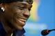 RECIFE, BRAZIL - JUNE 19: Mario Balotelli of Italy reacts during a press conference at Arena Pernambuco on June 19, 2014 in Recife, Brazil. (Photo by Claudio Villa/Getty Images)