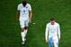 SAO PAULO, BRAZIL - JUNE 19: A dejected Phil Jagielka (L) and Wayne Rooney of England walk off after being defeated by Uruguay 2-1 during the 2014 FIFA World Cup Brazil Group D match between Uruguay and England at Arena de Sao Paulo on June 19, 2014 in Sao Paulo, Brazil. (Photo by Matthias Hangst/Getty Images)