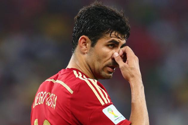 Diego Costa's Poor World Cup for Spain Should Raise Concerns for Chelsea