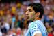 SAO PAULO, BRAZIL - JUNE 19: Luis Suarez of Uruguay looks on during the 2014 FIFA World Cup Brazil Group D match between Uruguay and England at Arena de Sao Paulo on June 19, 2014 in Sao Paulo, Brazil. (Photo by Clive Rose/Getty Images)