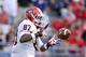 January 01, 2013; Orlando, FL, USA; Georgia Bulldogs tight end Jay Rome (87) catches a pass in warm ups prior to the Capital One Bowl game against the Nebraska Cornhuskers at The Citrus Bowl. Mandatory Credit: Brad Barr-USA TODAY Sports