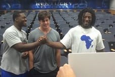 Video: DE Dupree's Reaction to Kentucky Football Poster Is Priceless