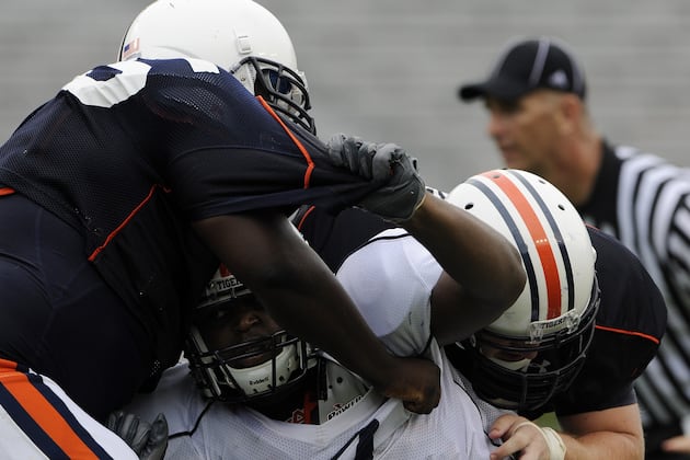 J.B. Grimes Encouraged About Future of Offensive Line