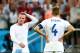 SAO PAULO, BRAZIL - JUNE 19: A dejected Wayne Rooney (L) and Steven Gerrard of England look on after being defeated by Uruguay 2-1 during the 2014 FIFA World Cup Brazil Group D match between Uruguay and England at Arena de Sao Paulo on June 19, 2014 in Sao Paulo, Brazil. (Photo by Julian Finney/Getty Images)