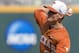 Texas starting pitcher Nathan Thornhill (36) works against Vanderbilt in the eighth inning of an NCAA College World Series baseball game in Omaha, Neb., Friday, June 20, 2014. (AP Photo/Nati Harnik)