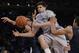Creighton's Doug McDermott (3) fights for control of the ball during the first half of an NCAA college basketball game against Xavier in the semifinals of the Big East Conference tournament Friday, March 14, 2014, at Madison Square Garden in New York. (AP Photo/Frank Franklin II)