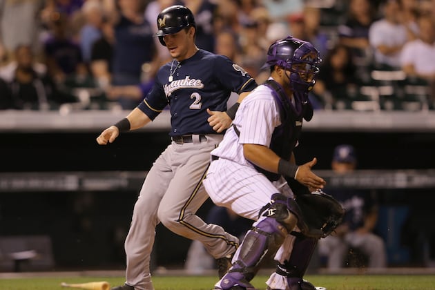 Segura Homers Twice as Brewers Beat Rockies 13-10