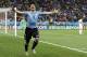 Uruguay's Luis Suarez celebrates after scoring his side's second goal during the group D World Cup soccer match between Uruguay and England at the Itaquerao Stadium in Sao Paulo, Brazil, Thursday, June 19, 2014. (AP Photo/Matt Dunham)