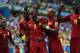 FORTALEZA, BRAZIL - JUNE 21: Asamoah Gyan of Ghana celebrates scoring his team's second goal during the 2014 FIFA World Cup Brazil Group G match between Germany and Ghana at Castelao on June 21, 2014 in Fortaleza, Brazil. (Photo by Laurence Griffiths/Getty Images)