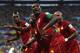 FORTALEZA, BRAZIL - JUNE 21: Asamoah Gyan of Ghana celebrates scoring his team's second goal during the 2014 FIFA World Cup Brazil Group G match between Germany and Ghana at Castelao on June 21, 2014 in Fortaleza, Brazil. (Photo by Laurence Griffiths/Getty Images)