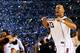 ARLINGTON, TX - APRIL 07: Shabazz Napier #13 of the Connecticut Huskies celebrates on the court after defeating the Kentucky Wildcats 60-54 in the NCAA Men's Final Four Championship at AT&T Stadium on April 7, 2014 in Arlington, Texas. (Photo by Ronald Martinez/Getty Images)