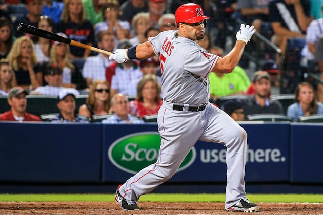 Pujols (Back) out Saturday vs. Rangers