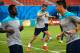MANAUS, BRAZIL - JUNE 21: Cristiano Ronaldo of Portugal grimaces as he works out during training at Arena Amazonia on June 21, 2014 in Manaus, Brazil. (Photo by Kevin C. Cox/Getty Images)