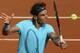 Spain's Rafael Nadal volleys the ball to Serbia's Novak Djokovic during their final match of the French Open tennis tournament at the Roland Garros stadium, in Paris, France, Sunday, June 8, 2014. (AP Photo/Thibault Camus)