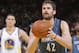 OAKLAND, CA - APRIL 14: Kevin Love #42 of the Minnesota Timberwolves shoots a free throw against the Golden State Warriors on April 14, 2014 at Oracle Arena in Oakland, California. NOTE TO USER: User expressly acknowledges and agrees that, by downloading and or using this photograph, user is consenting to the terms and conditions of Getty Images License Agreement. Mandatory Copyright Notice: Copyright 2014 NBAE (Photo by Rocky Widner/NBAE via Getty Images)
