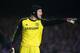 LONDON, ENGLAND - APRIL 08: Petr Cech of Chelsea points during the UEFA Champions League Quarter Final second leg match between Chelsea and Paris Saint-Germain FC at Stamford Bridge on April 8, 2014 in London, England. (Photo by Julian Finney/Getty Images)