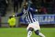 In this picture taken Sunday, Feb. 23, 2014 FC Porto's defender Eliaquim Mangala, from France, controls the ball against Estoril in a Portuguese League soccer match at the Dragao stadium, in Porto, Portugal. (AP Photo/Paulo Duarte)