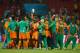 RECIFE, BRAZIL - JUNE 14: The Ivory Coast celebrate after defeating Japan 2-1 during the 2014 FIFA World Cup Brazil Group C match between the Ivory Coast and Japan at Arena Pernambuco on June 14, 2014 in Recife, Brazil. (Photo by Mark Kolbe/Getty Images)
