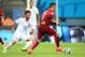 Jun 22, 2014; Manaus, Amazonas, BRAZIL; Portugal forward Cristiano Ronaldo (7) controls the ball against USA midfielder Kyle Beckerman (15) during the 2014 World Cup at Arena Amazonia. The game ended in a 2-2 draw. Mandatory Credit: Mark J. Rebilas-USA TODAY Sports