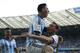 Argentina's Lionel Messi, second right, celebrates after scoring the first goal during the group F World Cup soccer match between Argentina and Iran at the Mineirao Stadium in Belo Horizonte, Brazil, Saturday, June 21, 2014. Argentina won 1-0. (AP Photo/Jon Super)