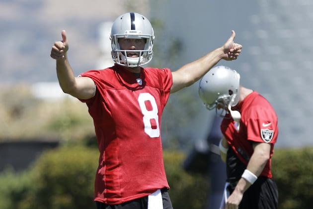 Schaub Still Getting to Know Raiders Receivers