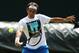 LONDON, ENGLAND - JUNE 23: Roger Federer of Switzerland during a practice session on day one of the Wimbledon Lawn Tennis Championships at the All England Lawn Tennis and Croquet Club at Wimbledon on June 23, 2014 in London, England. (Photo by Dan Kitwood/Getty Images)