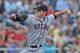 OMAHA, NE - JUNE 24: Brandon Waddell #20 of the Virginia Cavaliers delivers a pitch against the Vanderbilt Commodores in the first inning during game two of the College World Series Championship Series on June 24, 2014 at TD Ameritrade Park in Omaha, Nebraska. (Photo by Peter Aiken/Getty Images)