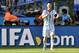 Argentina's Lionel Messi gives his teammates a thumbs up after scoring his side's lone goal to give Argentina a 1-0 victory over Iran during the group F World Cup soccer match between Argentina and Iran at the Mineirao Stadium in Belo Horizonte, Brazil, Saturday, June 21, 2014. (AP Photo/Martin Meissner)