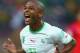 PORTO ALEGRE, BRAZIL - JUNE 22: Yacine Brahimi of Algeria celebrates scoring his team's fourth goal during the 2014 FIFA World Cup Brazil Group H match between South Korea and Algeria at Estadio Beira-Rio on June 22, 2014 in Porto Alegre, Brazil. (Photo by Jeff Gross/Getty Images)