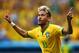 BRASILIA, BRAZIL - JUNE 23: Neymar of Brazil celebrates scoring his team's second goal and his second of the game during the 2014 FIFA World Cup Brazil Group A match between Cameroon and Brazil at Estadio Nacional on June 23, 2014 in Brasilia, Brazil. (Photo by Clive Brunskill/Getty Images)