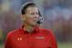 Maryland head coach Randy Edsall looks on in the second half of an NCAA college football game against Old Dominion in College Park, Md., Saturday, Sept. 7, 2013. (AP Photo/Patrick Semansky)