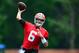 Brian Hoyer isn't yet cleared for full practice, but that has no effect on his high odds to be the Browns starting quarterback this year.