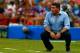 MANAUS, BRAZIL - JUNE 25: Head coach Luis Fernando Suarez of Honduras looks on during the 2014 FIFA World Cup Brazil Group E match between Honduras and Switzerland at Arena Amazonia on June 25, 2014 in Manaus, Brazil. (Photo by Matthew Lewis/Getty Images)