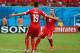 MANAUS, BRAZIL - JUNE 25: Xherdan Shaqiri of Switzerland celebrates scoring his team's third goal and complete his hat trick during the 2014 FIFA World Cup Brazil Group E match between Honduras and Switzerland at Arena Amazonia on June 25, 2014 in Manaus, Brazil. (Photo by Clive Brunskill/Getty Images)