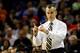 MEMPHIS, TN - MARCH 29: Head coach Billy Donovan of the Florida Gators motions to his players during the south regional final of the 2014 NCAA Men's Basketball Tournament against the Dayton Flyers at the FedExForum on March 29, 2014 in Memphis, Tennessee. (Photo by Kevin C. Cox/Getty Images)