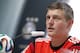 Germany national soccer player Toni Kroos attends a news conference in Santo Andre near Porto Seguro, Brazil, Wednesday, June 18, 2014. Germany play in group G of the 2014 soccer World Cup. (AP Photo/Matthias Schrader)