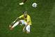 Brazil's Neymar tries to reach the ball during the group A World Cup soccer match between Cameroon and Brazil at the Estadio Nacional in Brasilia, Brazil, Monday, June 23, 2014. (AP Photo/Christophe Ena)