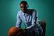 NEW YORK - JUNE 25: NBA Draft Prospect Andrew Wiggins, poses for portraits during media availability as part of the 2014 NBA Draft on June 25, 2014 at the Westin Times Square in New York City. NOTE TO USER: User expressly acknowledges and agrees that, by downloading and/or using this photograph, user is consenting to the terms and conditions of the Getty Images License Agreement. Mandatory Copyright Notice: Copyright 2013 NBAE (Photo by Jesse D. Garrabrant/NBAE via Getty Images)