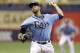 Tampa Bay Rays starting pitcher David Price delivers to the Pittsburgh Pirates during the first inning of an interleague baseball game Wednesday, June 25, 2014, in St. Petersburg, Fla. (AP Photo/Chris O'Meara)