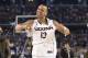 Apr 7, 2014; Arlington, TX, USA; Connecticut Huskies guard Shabazz Napier (13) celebrate after defeating the Kentucky Wildcats 60-54 in the championship game of the Final Four in the 2014 NCAA Mens Division I Championship tournament at AT&T Stadium. Mandatory Credit: Bob Donnan-USA TODAY Sports