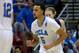 SAN DIEGO, CA - MARCH 23: Kyle Anderson #5 of the UCLA Bruins reacts in the second half against the Stephen F. Austin Lumberjacks during the third round of the 2014 NCAA Men's Basketball Tournament at Viejas Arena on March 23, 2014 in San Diego, California. (Photo by Donald Miralle/Getty Images)