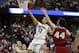 Arizona's Nick Johnson shoots during the second half in a regional final NCAA college basketball tournament game against Wisconsin, Saturday, March 29, 2014, in Anaheim, Calif. (AP Photo/Jae C. Hong)