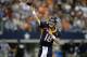 Denver Broncos quarterback Peyton Manning (18) passes against the Dallas Cowboys during the second quarter of an NFL football game, Sunday, Oct. 6, 2013, in Arlington, Texas. The Broncos won 51-48. (AP Photo/Tony Gutierrez)